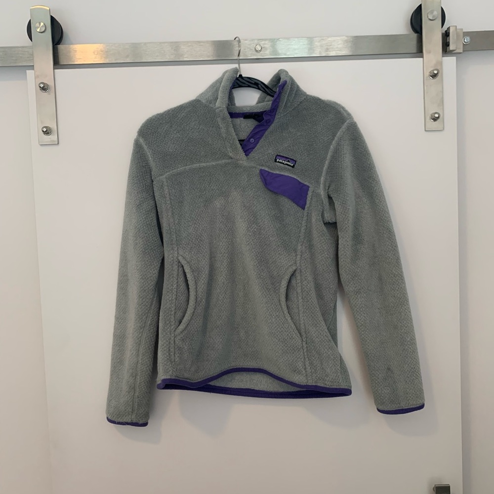 Patagonia Grey Snap-T Pullover